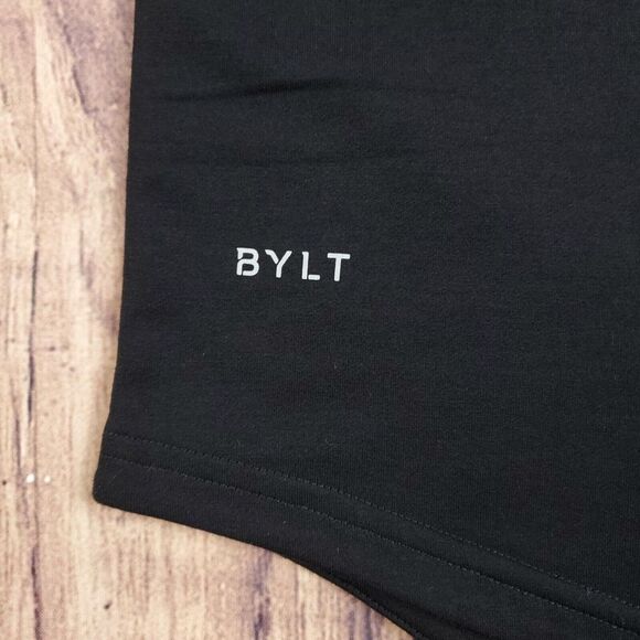 BYLT Shirt Mens Medium Black Drop Cut Stretch Premium Basics Athletic Fit NWT - Picture 3 of 9